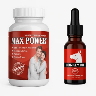 Max Power Capsules + Donkey Oil – Best Male Enhancement in Pakistan